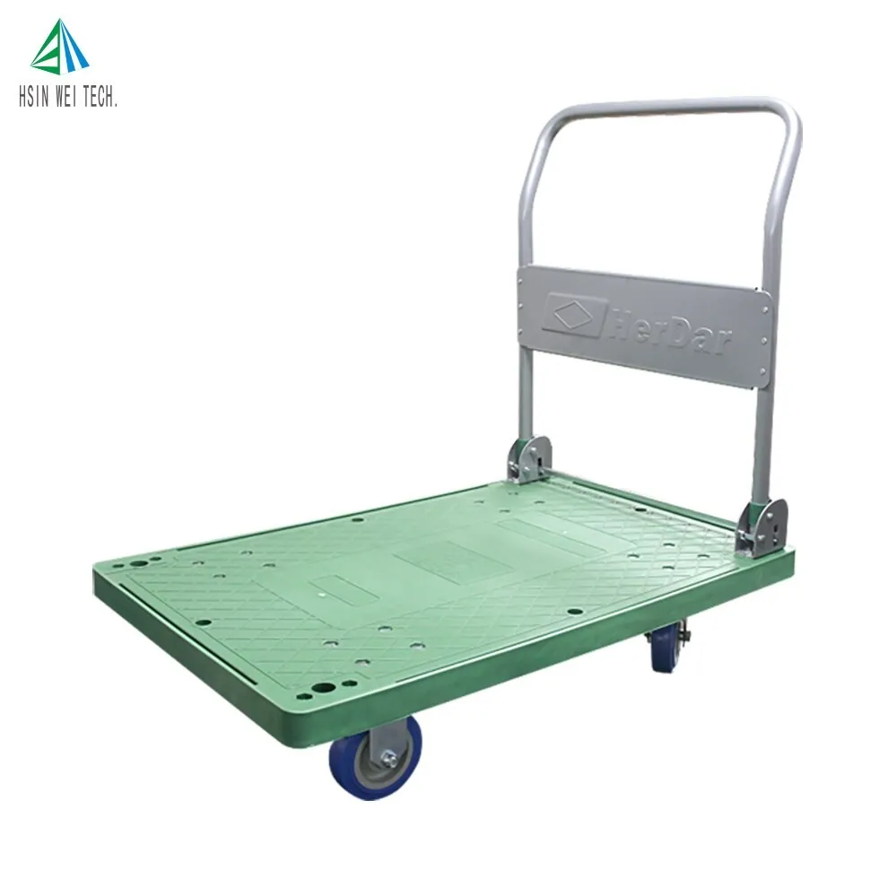 Industrial Plastic Foldable Platform Manual Trolley Cart Truck