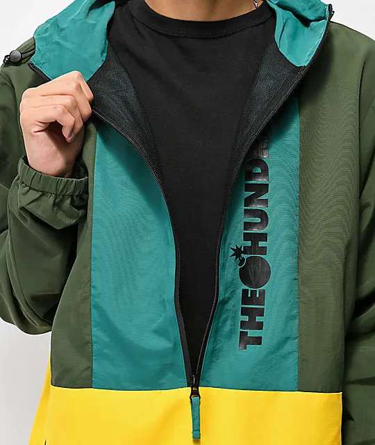 Высококачественный новейший Анорак зимний опт под заказ цветной блок полумолния с капюшоном пуловер толстовка куртка для мужчин ветровка