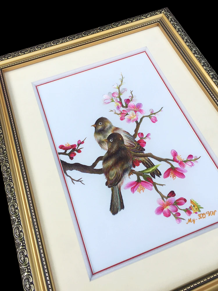 Настенное украшение по хорошей цене, картины с вышивкой счастливого животного