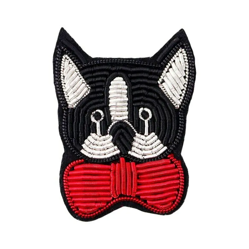 Customized brooch/Fashion High Quality Hand Embroidered brooch/ Best Quality Custom Made Hand Embroidered Badges Work