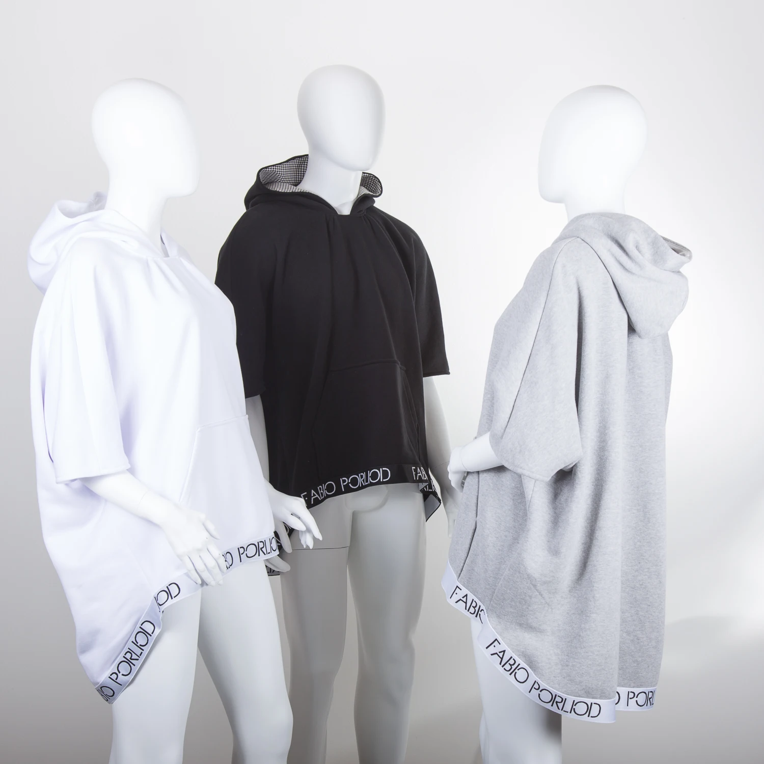 Сделано в Италии Толстовка Оверсайз из 100% хлопка с капюшоном