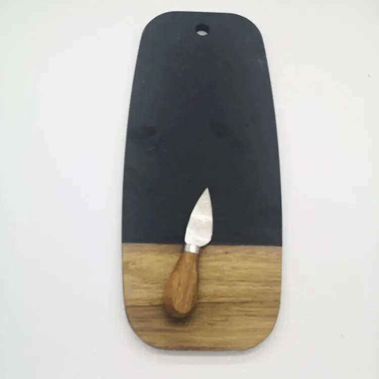 custom chopping board cheese platter slate wooden serving board set with knives wood cutting board charcuterie cheese cake stand