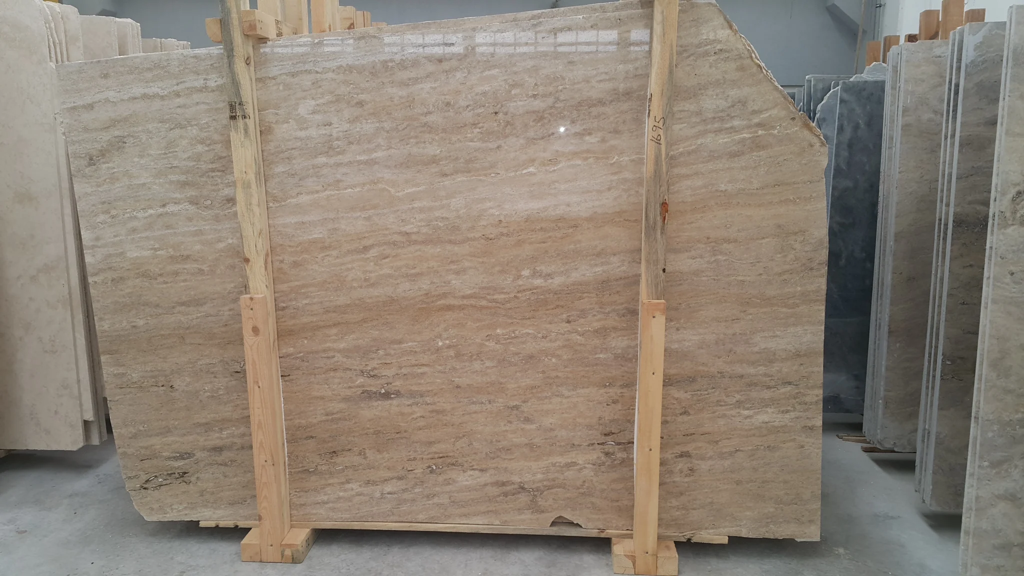 2023 Cashmere Silver Travertine Slab Tiles Matt Honed Tiles Made in Turkey Travertine Slab For Outdoor and Indoor Paving Tiles