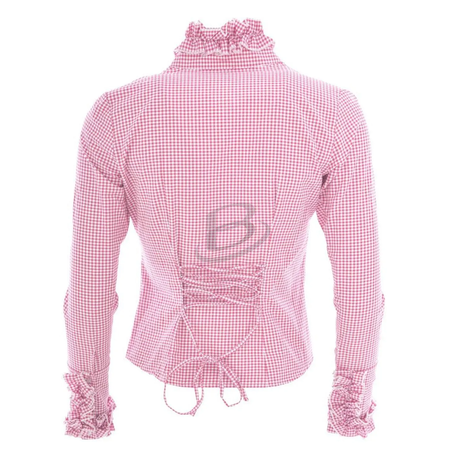 German Trachten Women Notch Neck Short Sleeve Plaid Shirts Checkered Blouse Tops (Oktoberfest Bavarian Blouse) with quality 2022