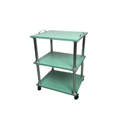 Beauty Salon Cosmetology Trolley Cart for Salon and Barber Shop Green Colour