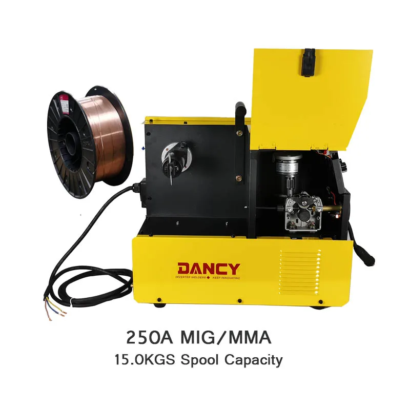 Mig 250 maquina de soldar mig gas welding machine 250A 15.0KGS wire spool industry mig welding