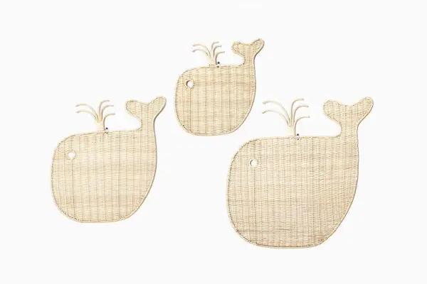 Hot Product Sea Animal Rattan Wall Decor For Kid Room Art Decor Wholesale Vietnam Supplier