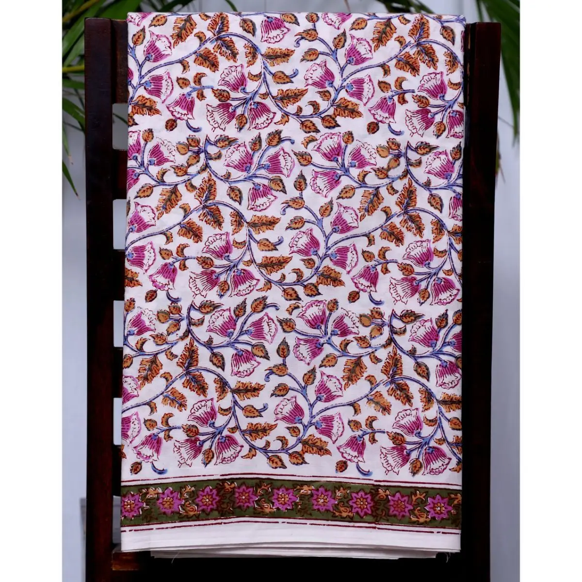 Hand Block Print Sewing Fabric By Yard 100% Cotton Dress Making Running Material Indian Home Furnishing Fabric