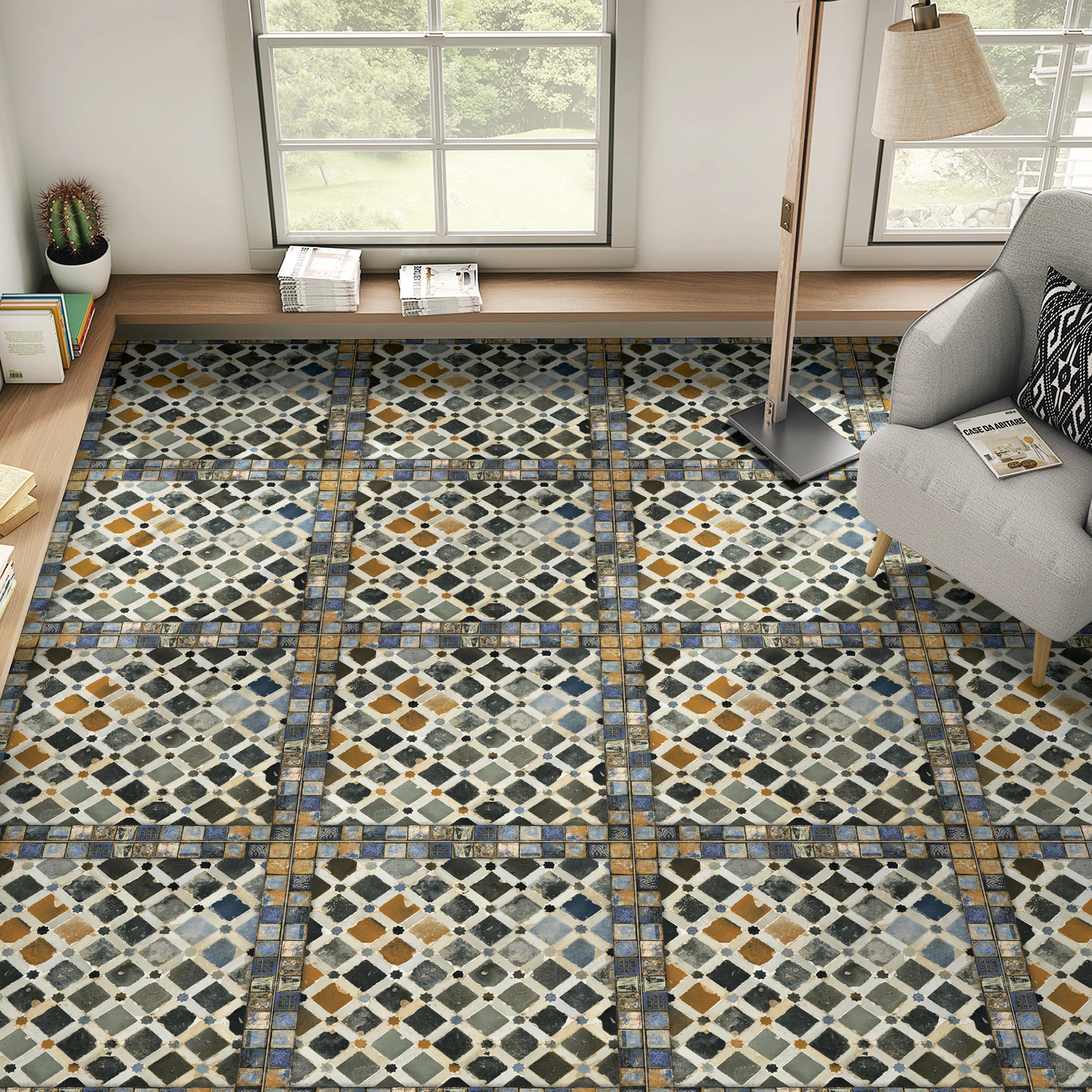 Марокканский декор пол 60x60, неглазурованная фарфоровая декоративная плитка, деревенская поверхность, керамическая плитка ручной работы