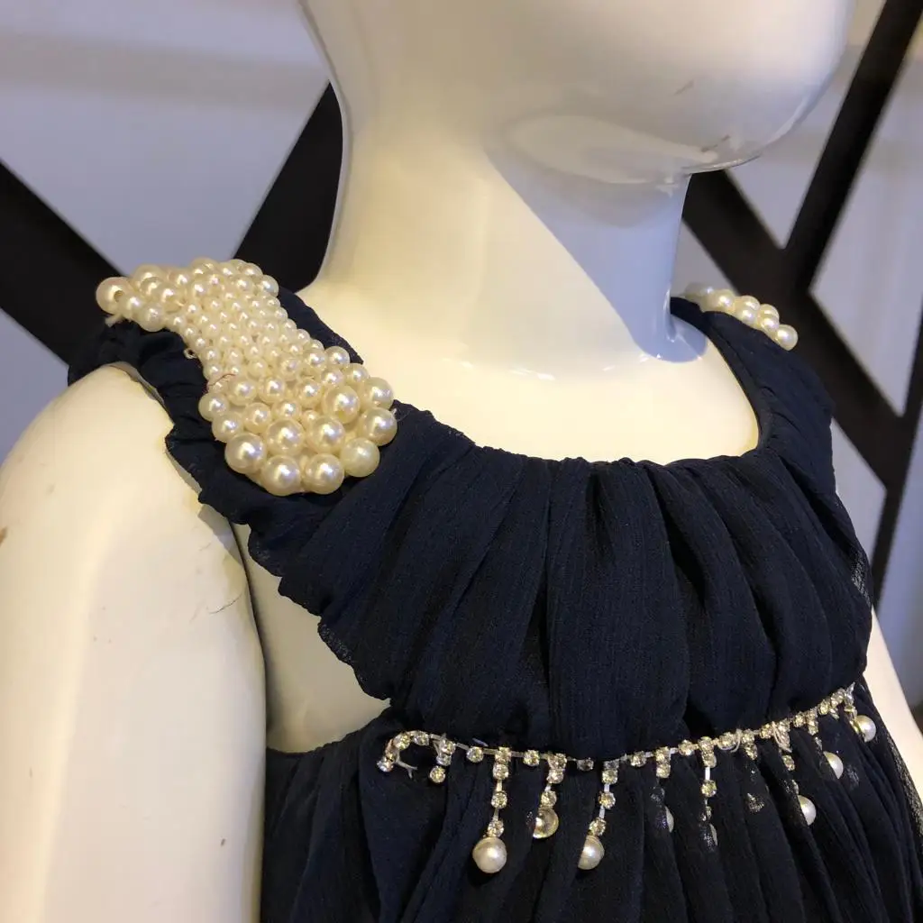 New 2022 collection of Jhabla dress   Princess Dress Baby Girls Blouse Strap Blouse with Skirt Kids Clothes