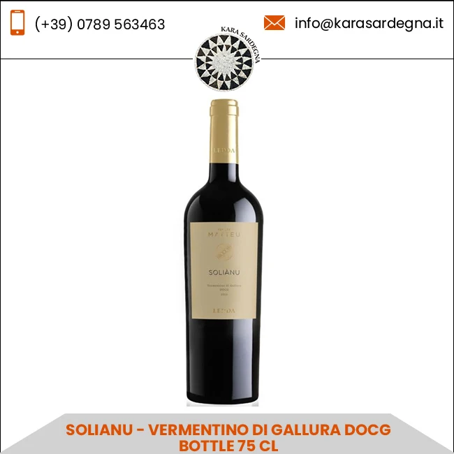 Солиану-Vermentino Di Gallura Docg бутылка 75 CL сухое белое вино