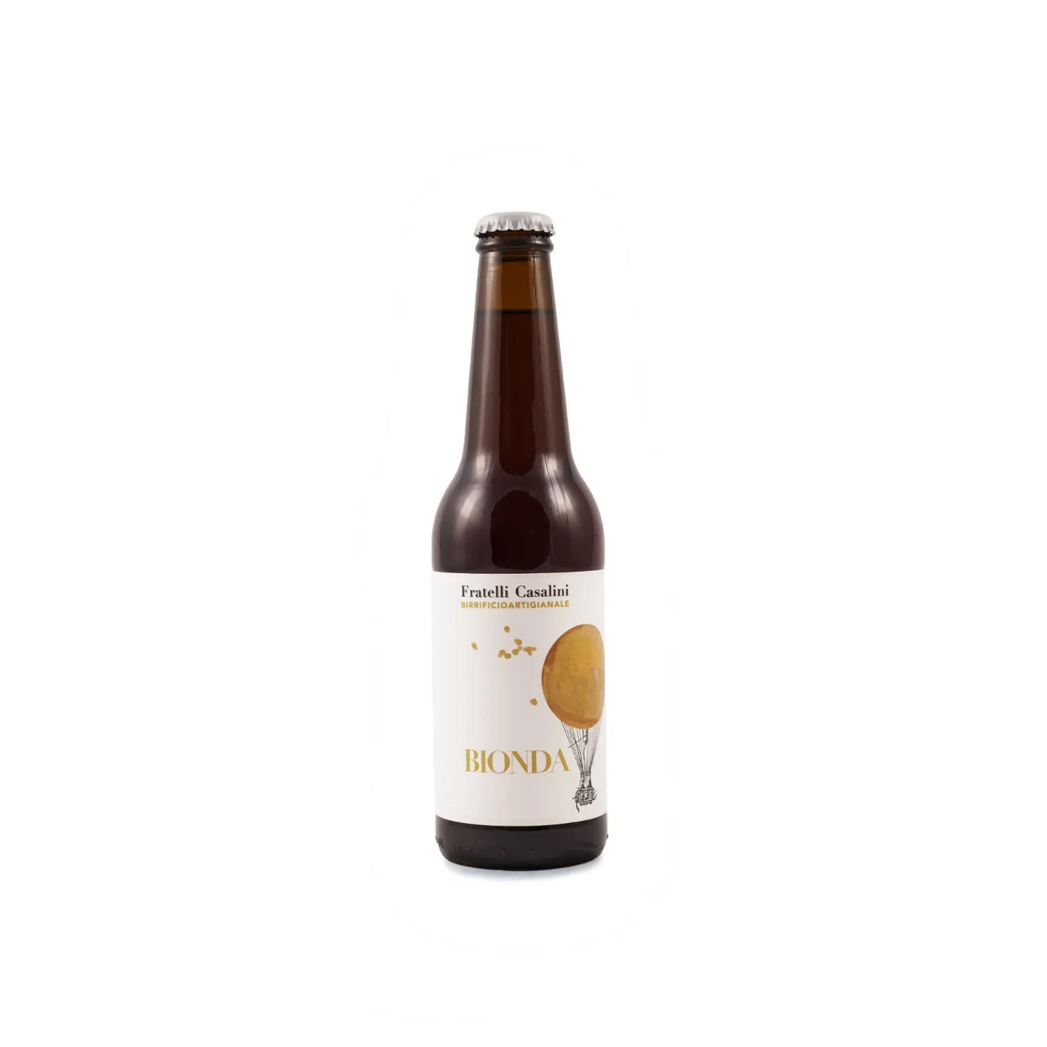 Blonde Craft Beer 33cl Bottle Casalini Italian Craft Brewery Beer Blonde balanced by English and German Hops