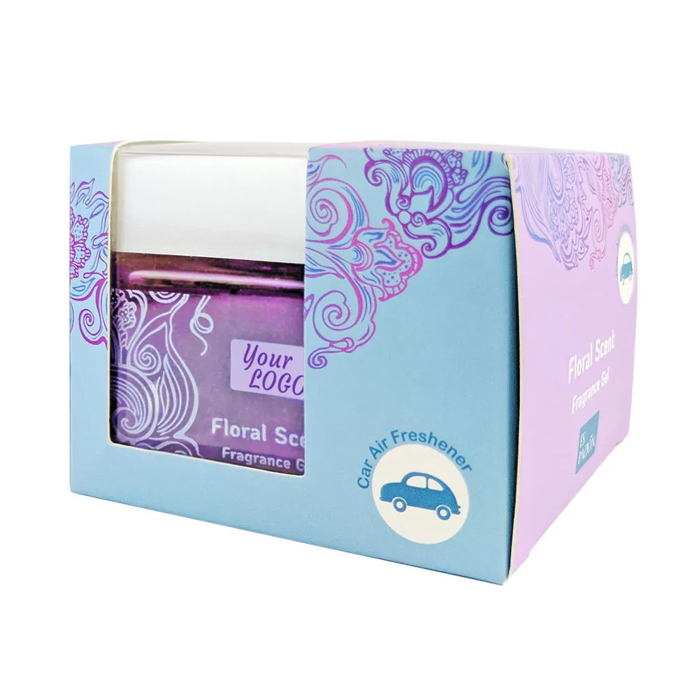 Wholesale Luxury Car Air Freshener Glass Bottle Long Lasting Scents Car Fragrance Gel Custom Made Car Perfume