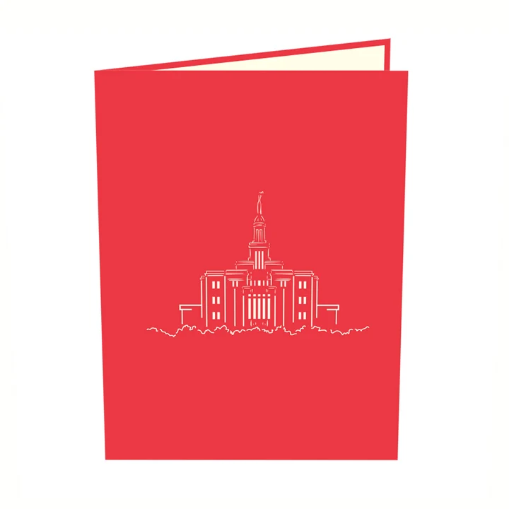 The Payson Utah Temple amazing cheap 3D Pop-up greeting card Wholesale Vietnam