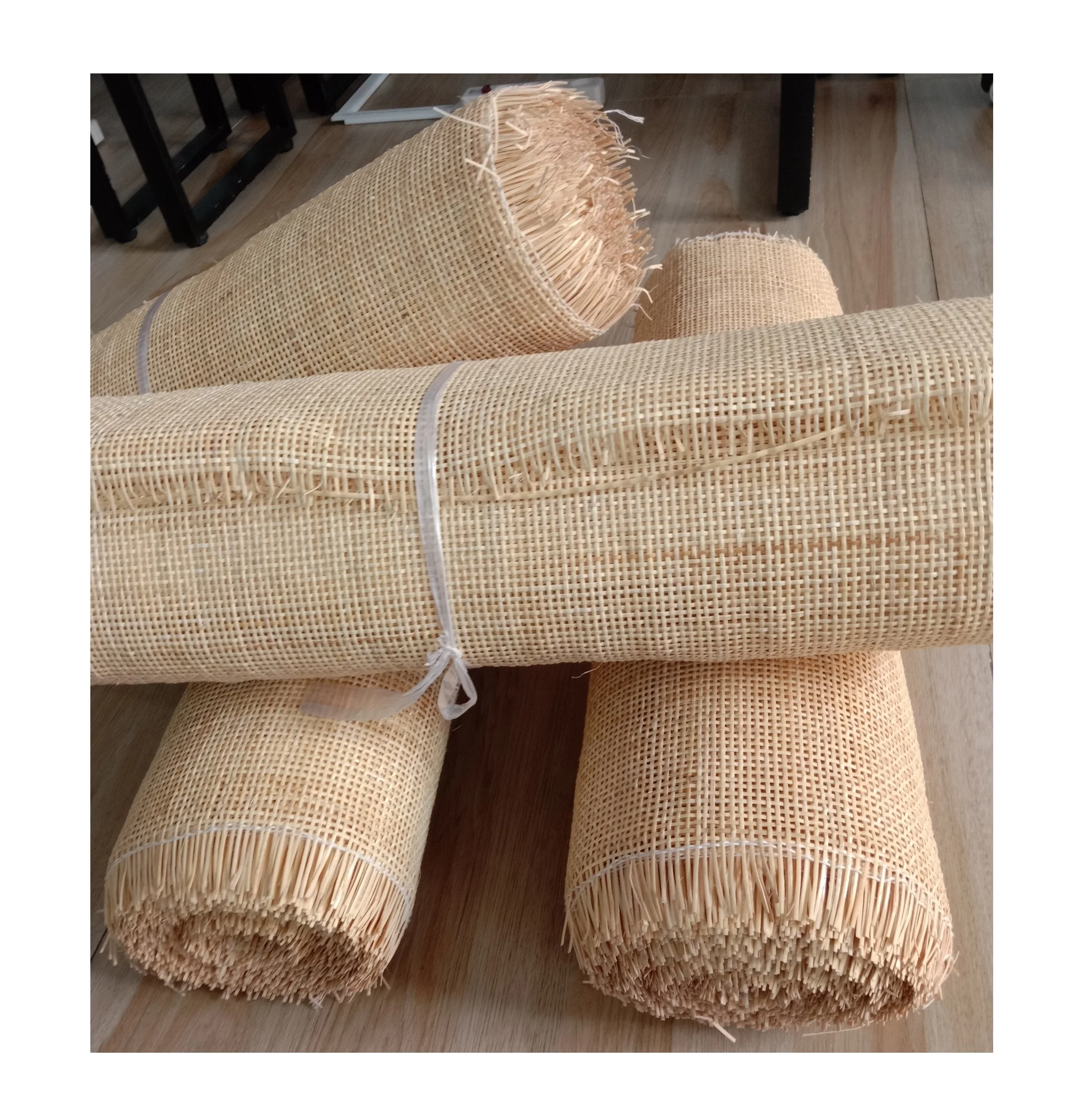 Сетчатая ротанговая тростниковая ротанговая лента высшего качества из натурального ротанга, тканая отбеленная лента