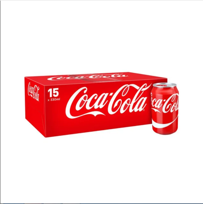 Original Coca-Cola Coke Soft Drinks 330ml Can Pack of 24