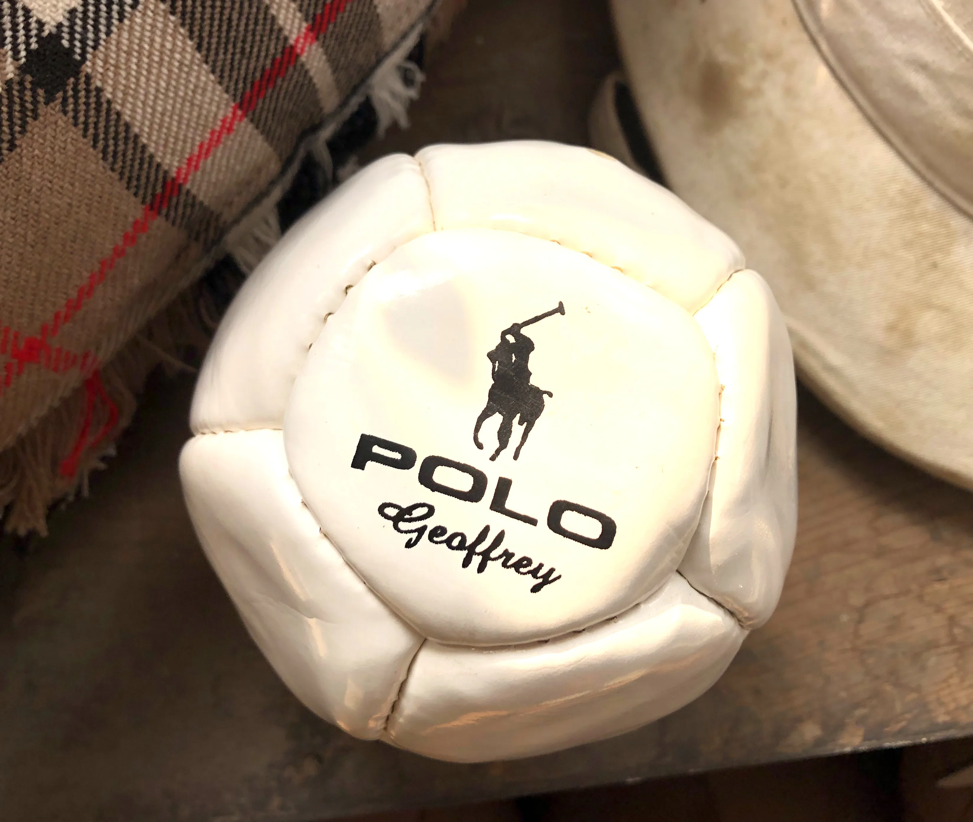 Geoffrey | Arena Indoor Polo Ball White and Orange | Horse Riding Game | Football