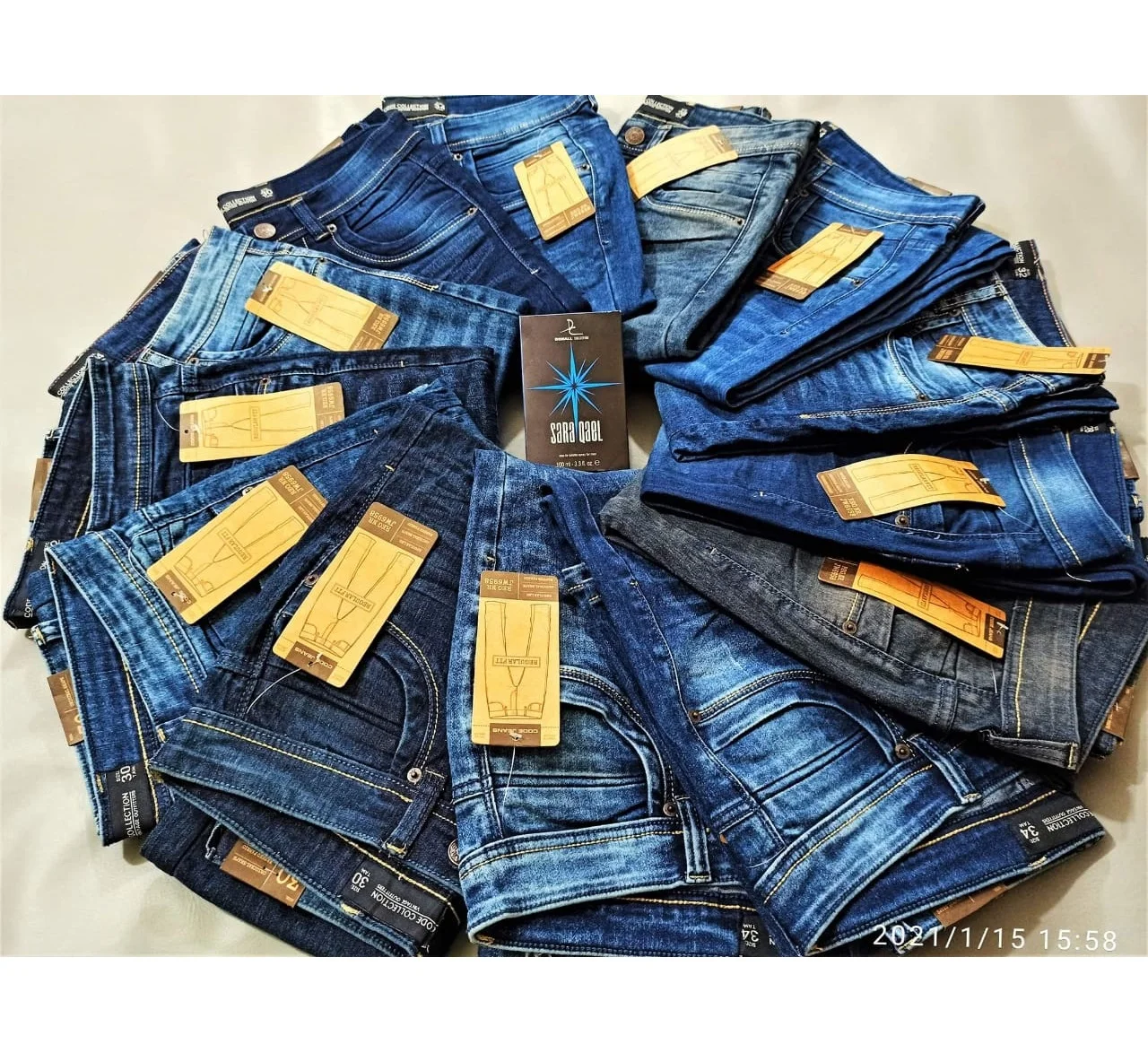 2021 Overrun фирменные этикетки, летние мужские джинсовые хлопковые повседневные облегающие джинсовые брюки из Бангладеш, в наличии