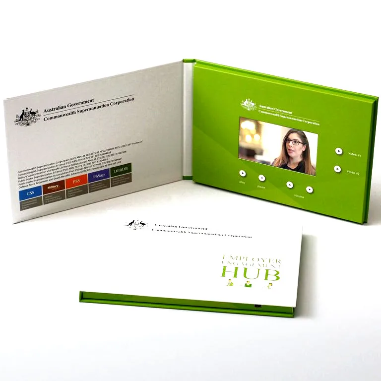 
Custom Logo Media Player Video Brochure Screen / LCD Screen Video Brochure 