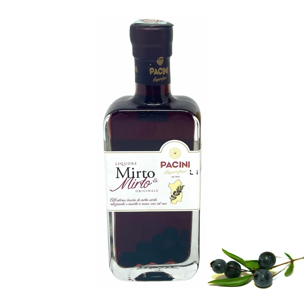 Высококачественный ликер PACINI красный Миртл 10 cl с сардинскими ягодами дикой внутри бутылки мини-формат для розничных