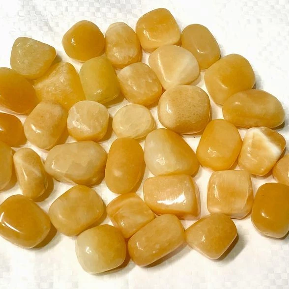 Yellow Aragonite Tumbled Stone