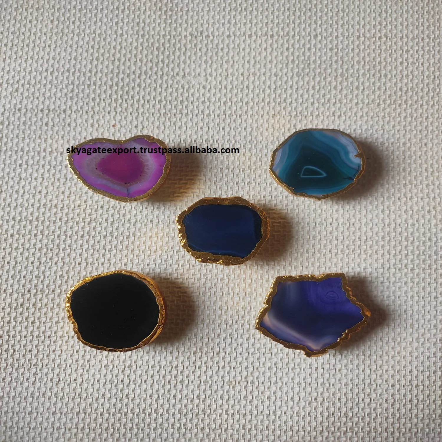 WHOLESALE  NATURAL CRYSTAL MOBILE PHONE HOLDER CELL PHONE GRIP AGATE SLICE BUY FROM SKY AGATE EXPORT