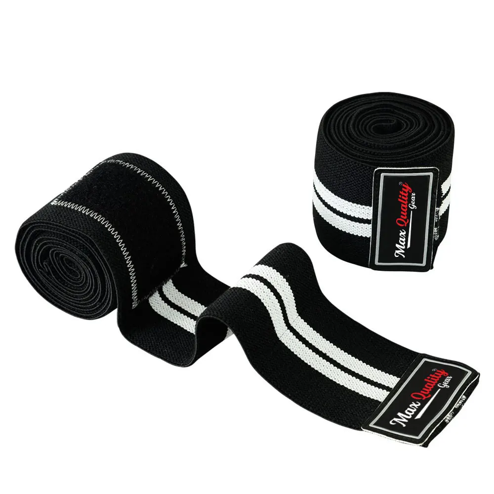 
Hot Sale OEM Heavy Duty Fitness Weightlifting Knee Wraps Powerlifting 