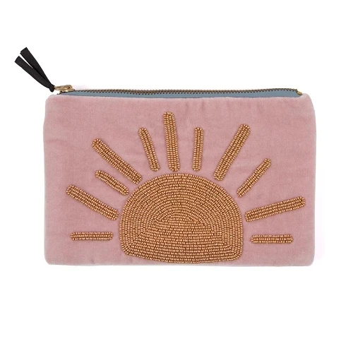 New latest Custom beaded Clutch for women Handmade High Standard Zipper Clutch