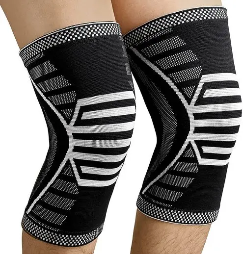 Dexam Knee Compression Sleeve Support for Knee Pain Running Work Out Gym Hiking Arthritis, ACL, PCL, Joint Pain Relief Sports