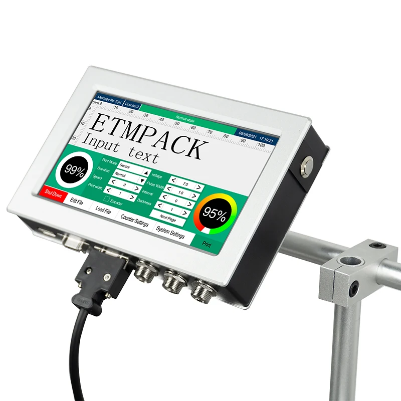 12.7mm and 25.4mm cartridge compatible Online TIJ printer for PVC pipe  and all surfaces printing