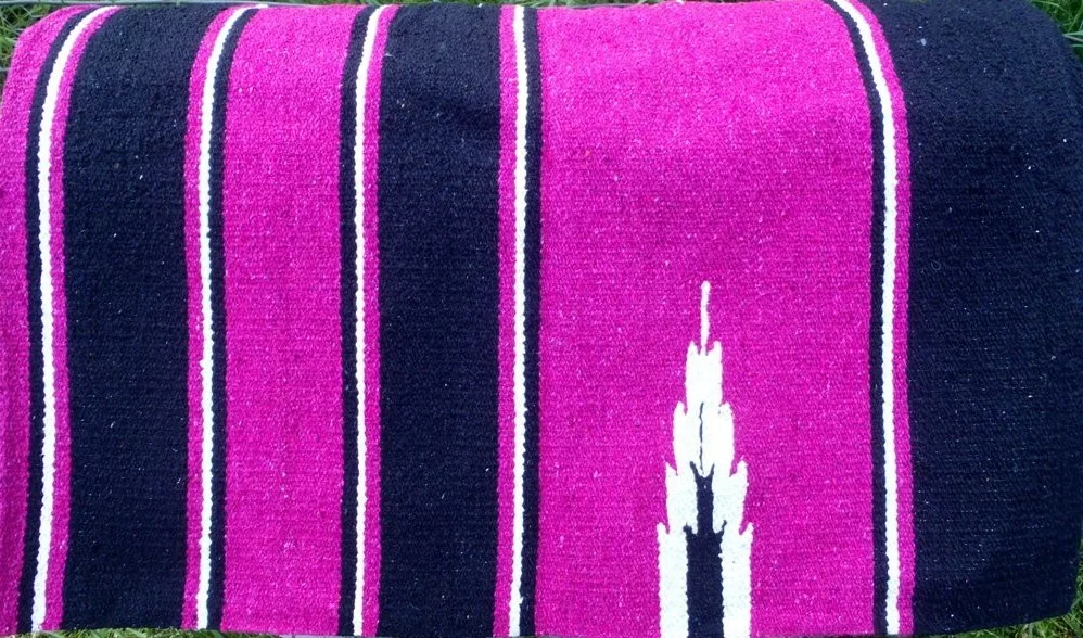 Custom High Quality cotton Western Horse Saddle Blanket Pad Navajo saddle blanket equestrian equipment outdoor sports foldable