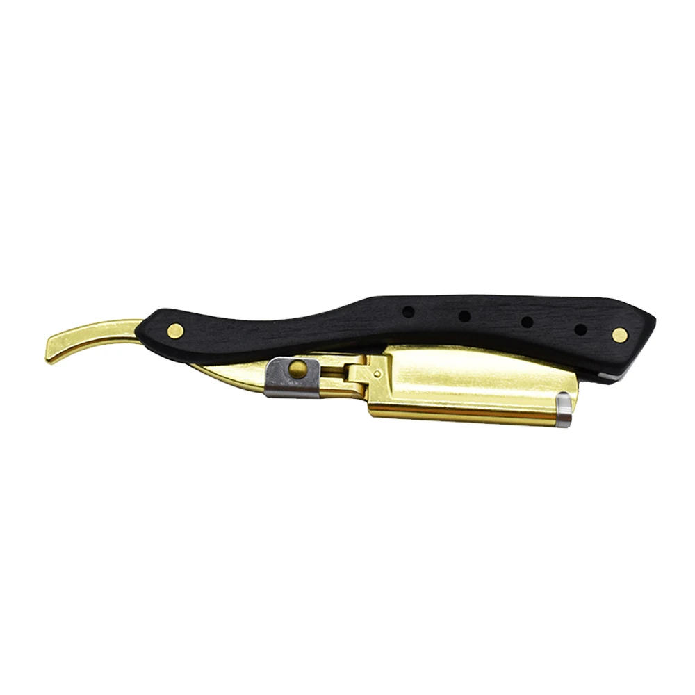 Mens Straight Metal Stainless Steel Double Edge Shaving Safety Razor