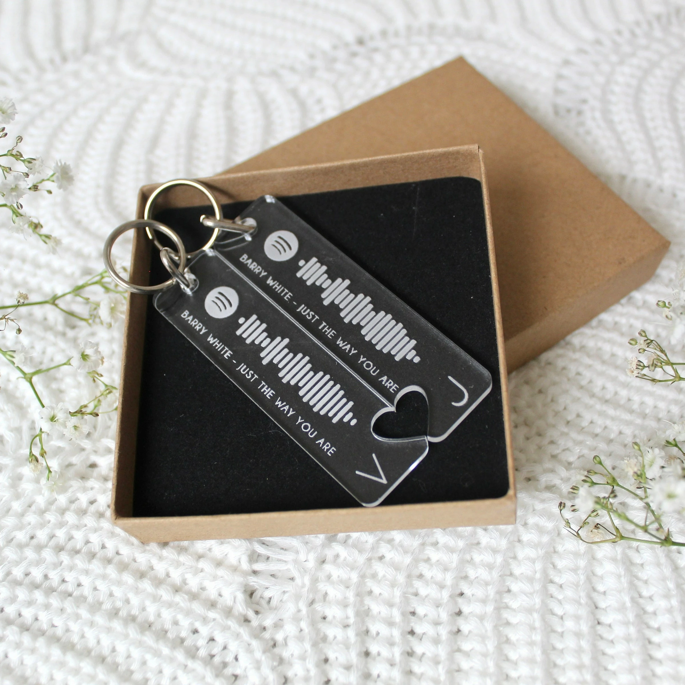 Well Priced Pair Of Personalised Spotify Code Keyring Custom  Key Chain With Premium Price