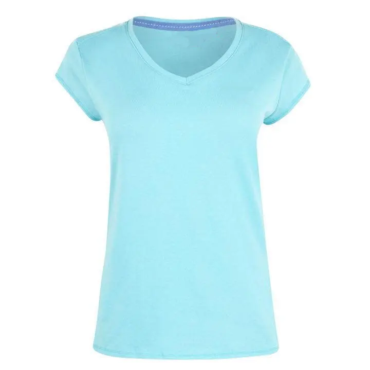 V Neck Women Basic Anti-pilling Short T Shirt Best Selling Summer for Ladies XS Eco-friendly Jersey XL Knitted Plain Dyed