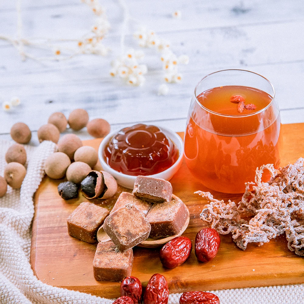 Желе-агар Longan с ароматом коричневого сахара Годжи