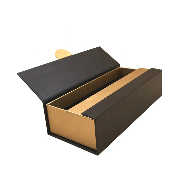 Luxury square shape black makeup cosmetic cream paper cardboard packaging box with custom logo