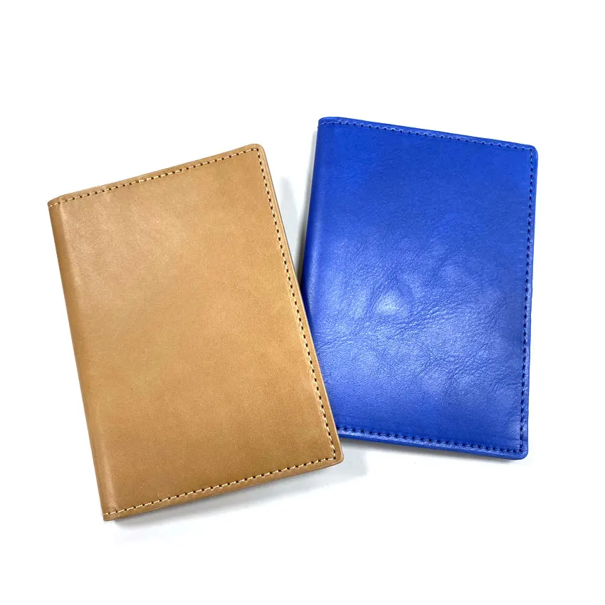 wholesale folding slim passport wallet custom logo PU leather passport holder