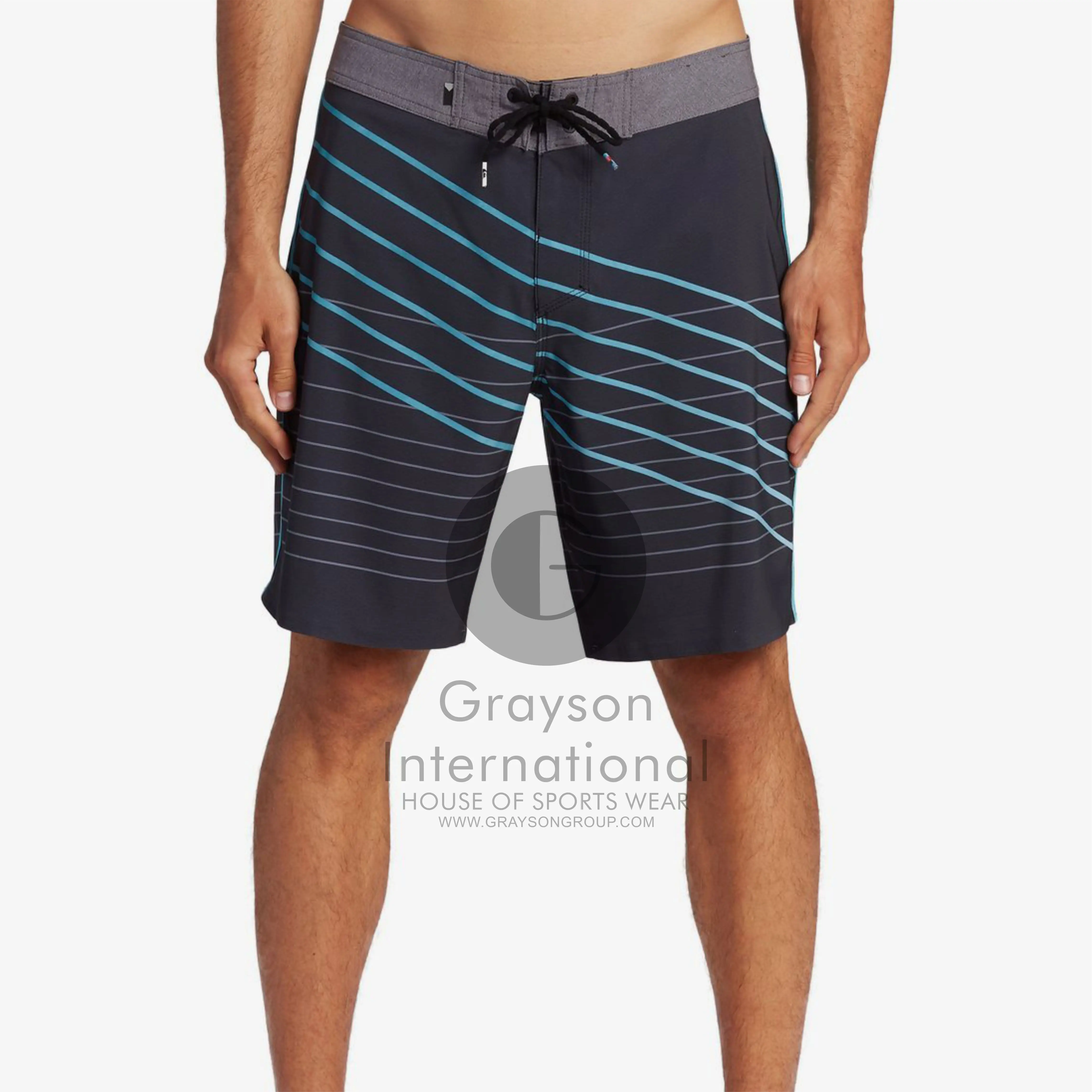 2021 custom logo swim trunks eco friendly surfing board shorts swimming trunks for men custom by Grayson international