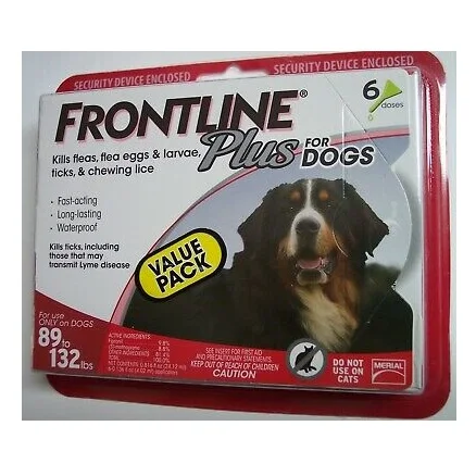 Top Quality Wholesale Price Of FRONTLINE Plus Flea and Tick Treatment for Dogs (Extrs Large Dogs, 89-132 Pounds 3 Doses)