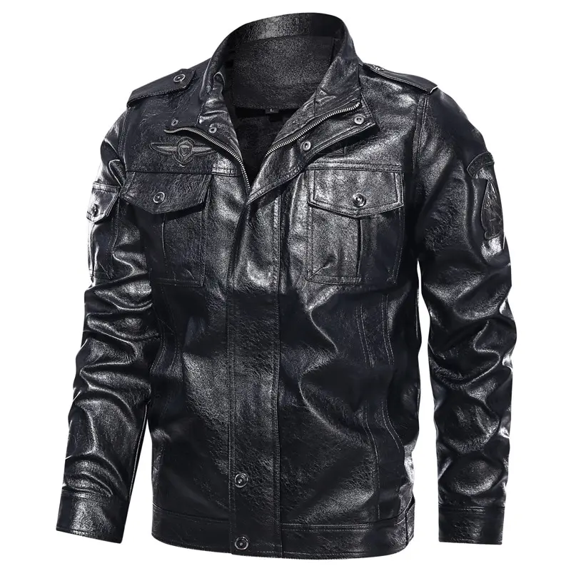 Fashion Men black Leather zipper Jacket / men leather jackets / Pakistan leather jackets