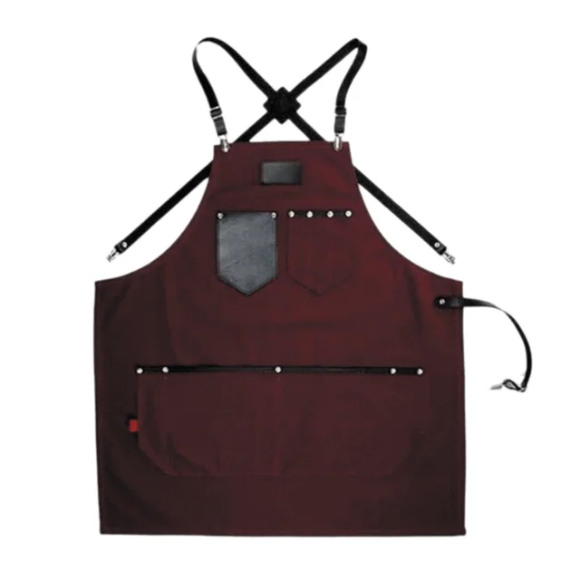 Professional Leather Apron Hairdressing Barber Apron for Mens