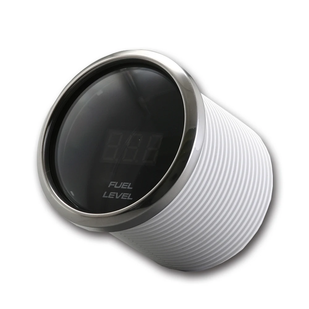 52mm digital black face blue LED waterproof rustproof oil pressure gauge for auto