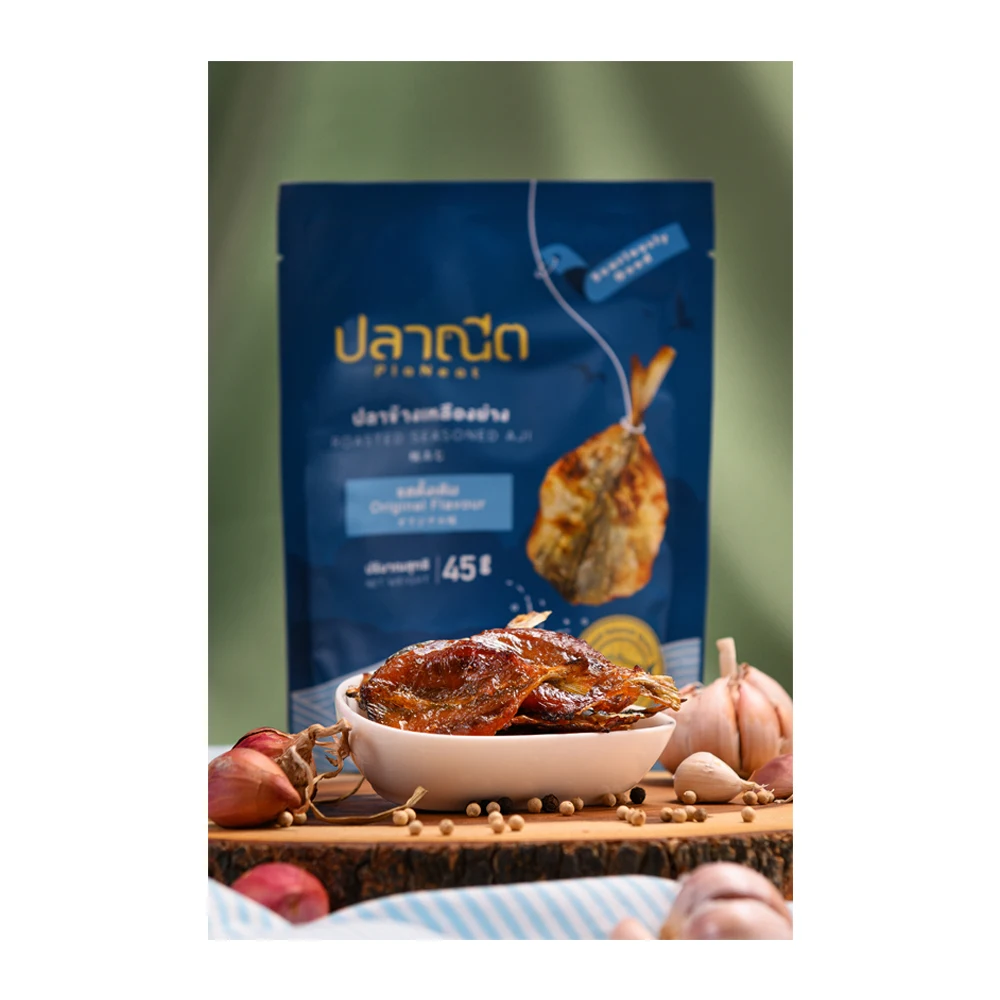 Premium Dried Fish Snack Roasted Seasoned Aji Original Flavour-Thai Seafood Snack