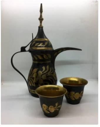 Винтажный набор EPNS из латуни для чая кофе Кава с 3 горшками 6 бокалов вина формы подарочные наборы сервировки на свадьбу