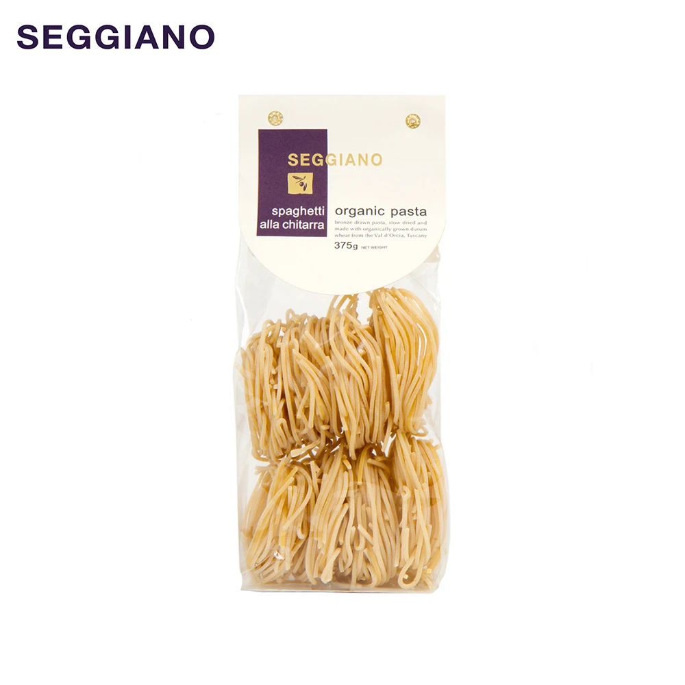 Best Quality Italian Seggiano Organic Spaghetti alla Chitarra Pasta 375g