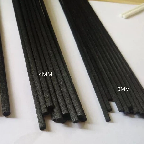 
4mm*25cm black fiber diffuser reed sticks/synthetic sticks/fragrance absorbing wicks 