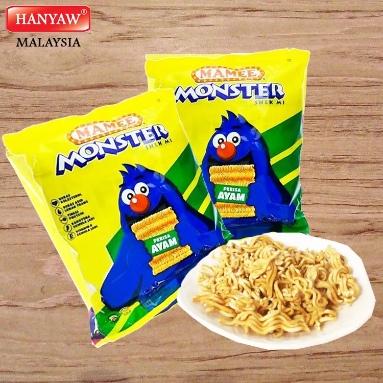 [Malaysia] Fast Shipping + Halal Certified Mamee Monster Snack Mi Chicken Flavour ( 25g x 8 pcs / Ctn)