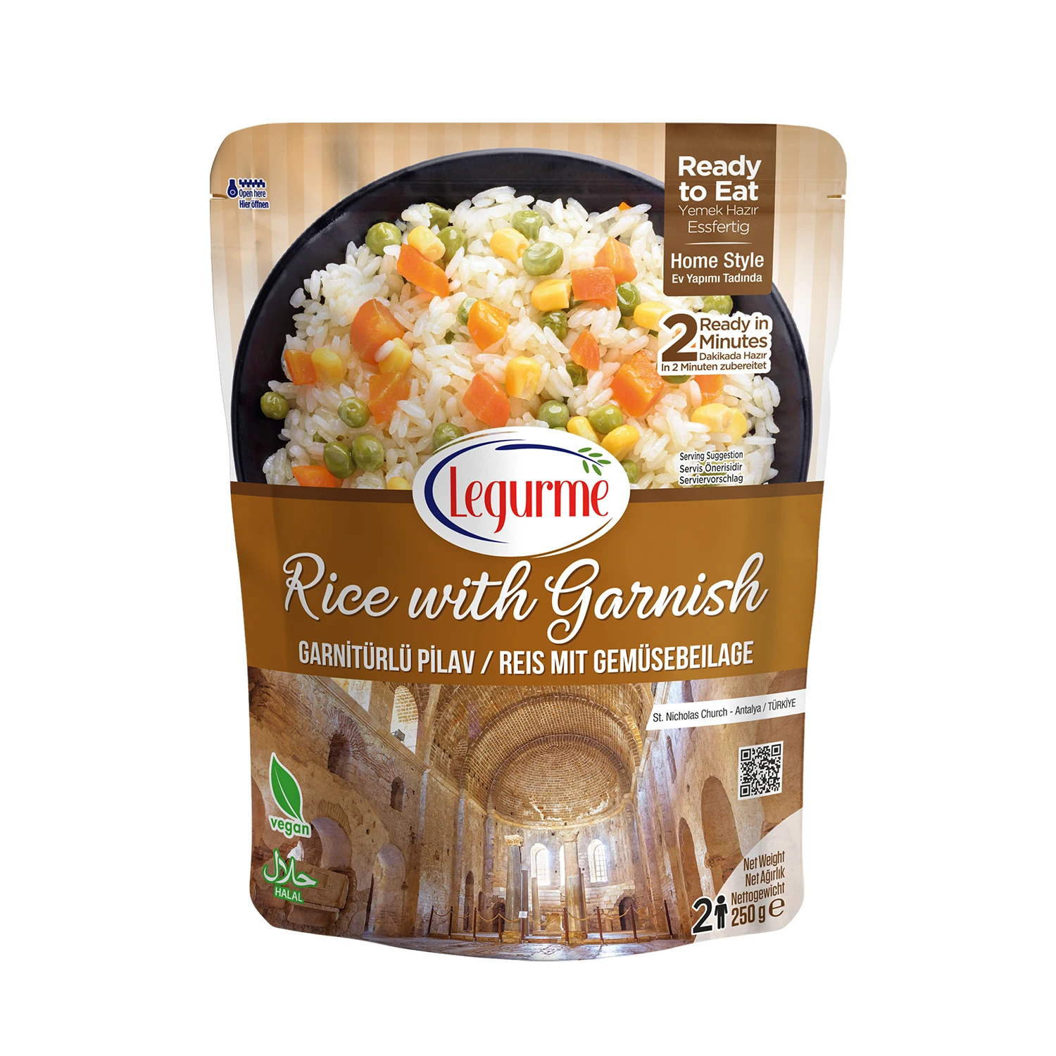 Legurme Rice With Garnish Wholesale Product | Shelf Life 18 months | Ready to eat | Custom Packaging  | Made in Turkey |