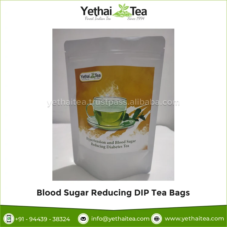 100% Natural Fresh Wellness Sugar DIP Herbal Green Tea Bags for Men & Women