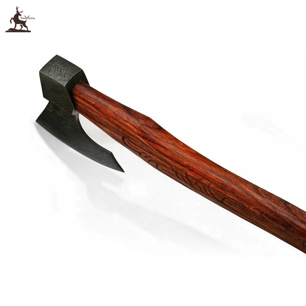 Тактический Топор Ручной работы из дамасской стали, топор викингов